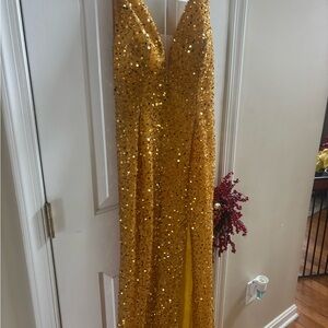 Gold Sequin Gown